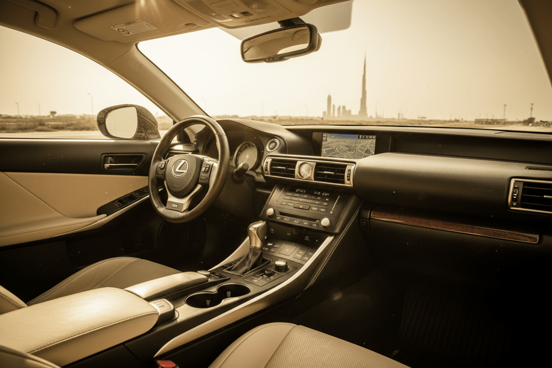 Inspecting Used Lexus IS in UAE: Engine & Climate Issues