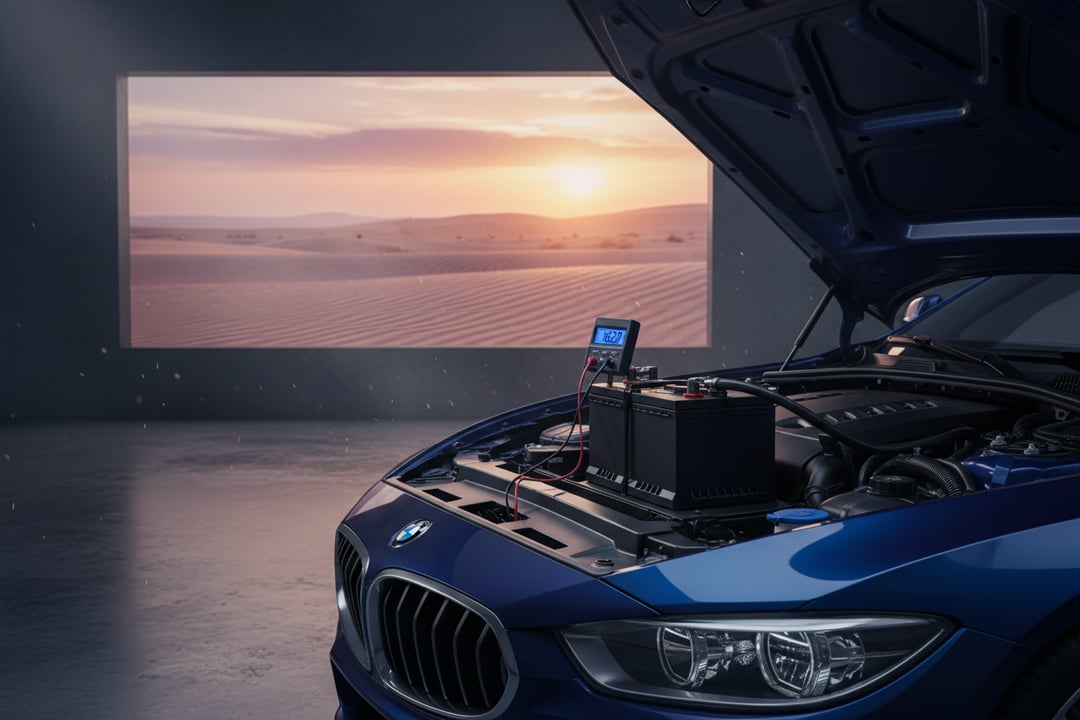 UAE Heat vs Car Battery Life: CCA Test, Terminal Check & Tips