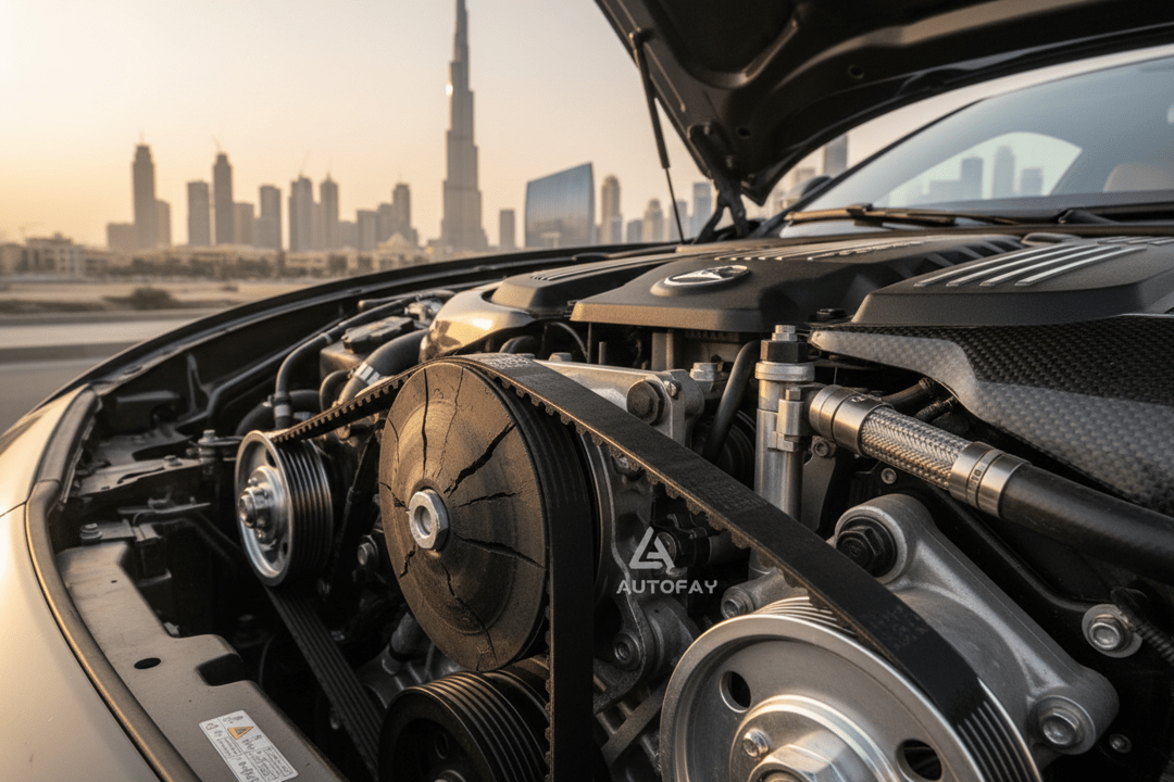Drive Belt Inspection UAE: Squealing, Cracks, AC & Heat Damage