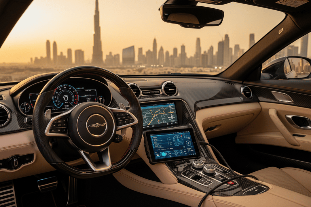 Checking Engine Starts, Idles & Warning Lights in UAE Luxury Cars