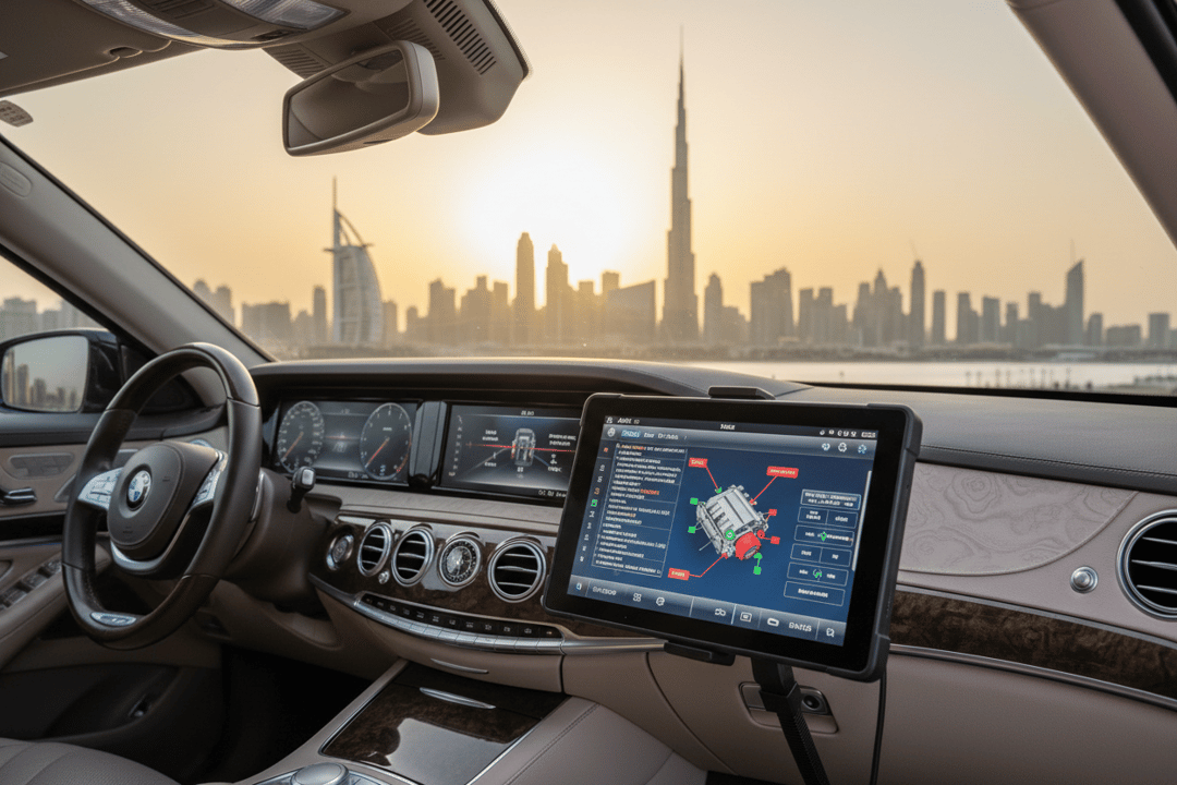 Digital Infotainment Inspection for Used Sedans in UAE