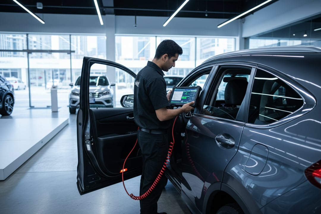 Post Desert Driving Used Honda Inspection UAE