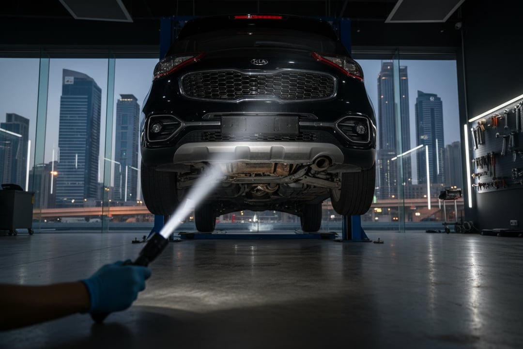 Inspecting Used Kias in UAE: Desert Driving Damage