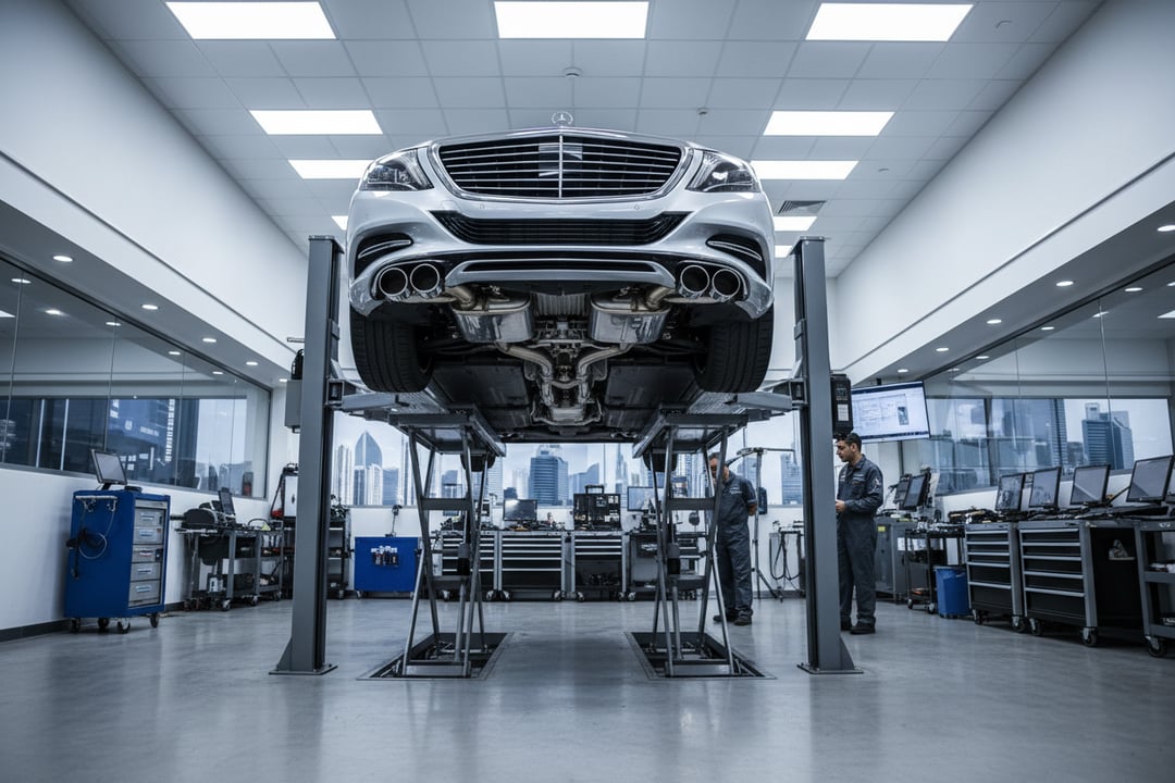 Exhaust & Emissions Check for Used Luxury Cars UAE