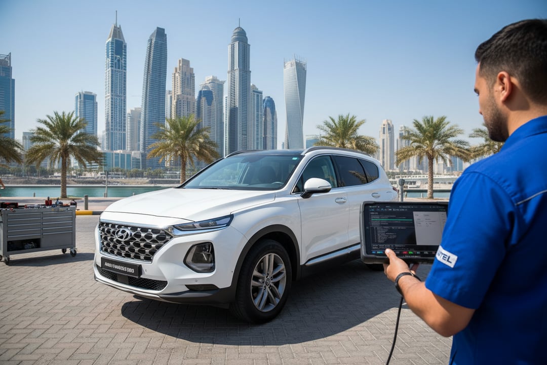 Hyundai Santa Fe UAE Inspection: Engine, Suspension & Climate Issues