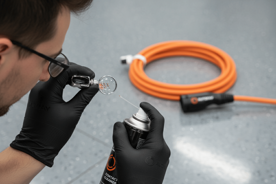 Electric Car Charging Port and Cable Inspection