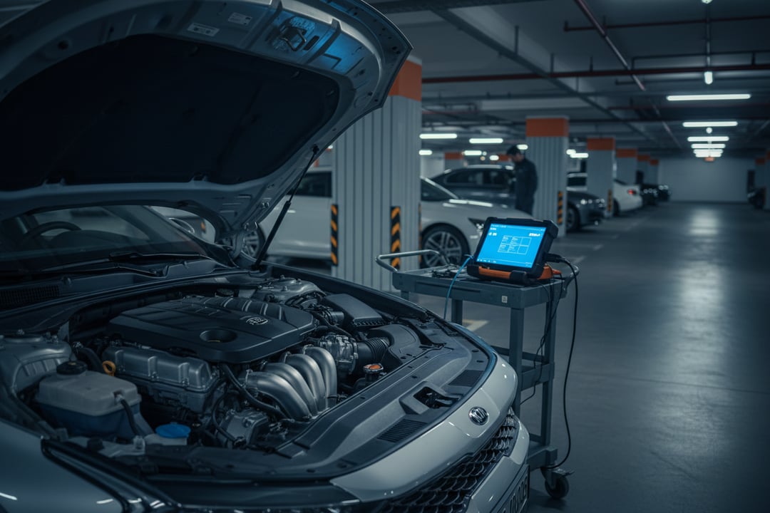 Used Kia K5 UAE Inspection: Engine, Elec, Suspension & Climate