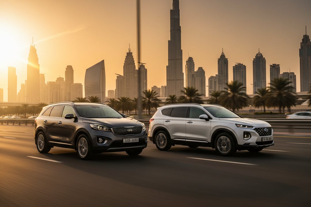 Kia Sorento vs Hyundai Santa Fe UAE Inspection: Reliability & Costs