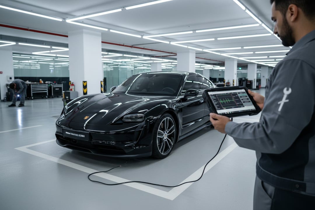Inspecting a Used Porsche Taycan in UAE: Common Problems & Red Flags