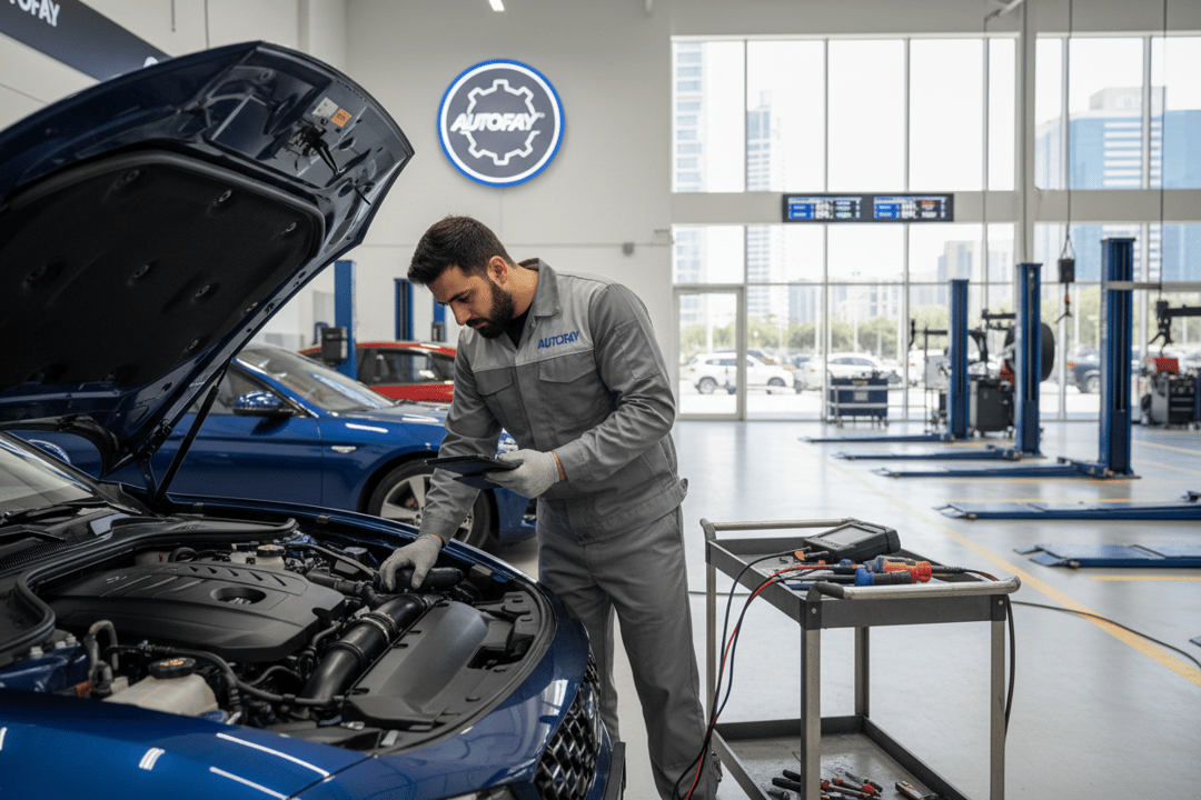 فحص السيارة قبل الشراء في الإمارات – الدليل الشامل 2026